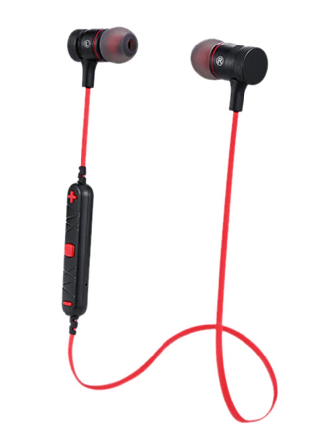 Stereo Bluetooth In-Ear Headphones With Microphone Black/Red