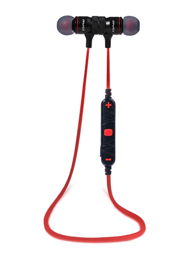 Stereo Bluetooth In-Ear Headphones With Microphone Black/Red