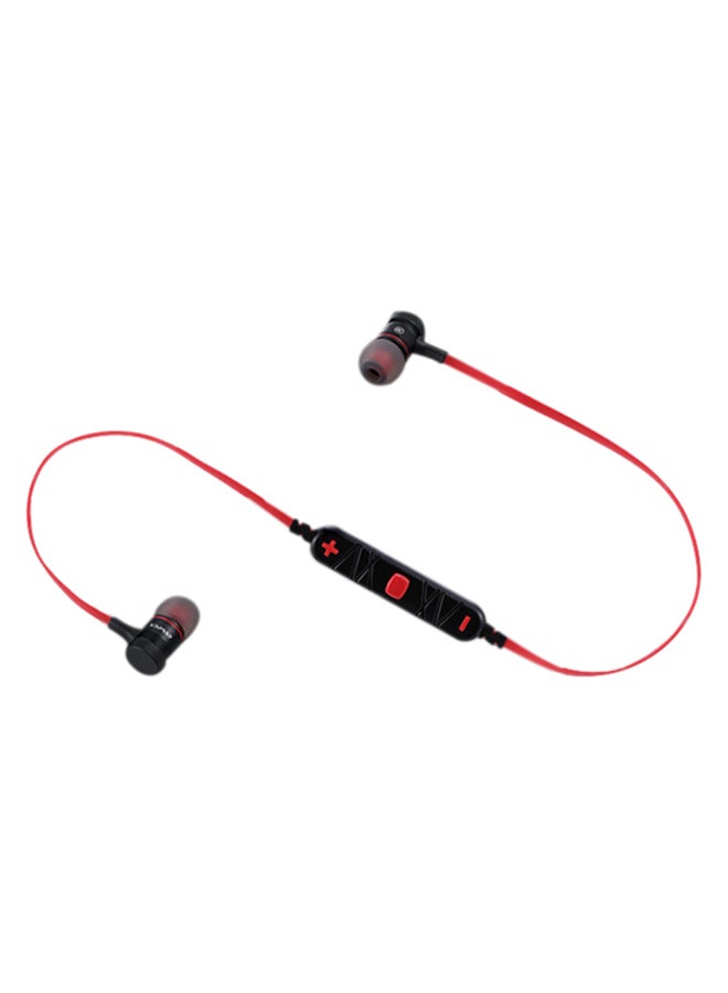 Stereo Bluetooth In-Ear Headphones With Microphone Black/Red