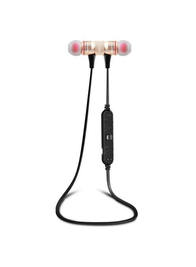 A920BL Bluetooth 4.0 Sports Stereo Earphones With Mic Gold