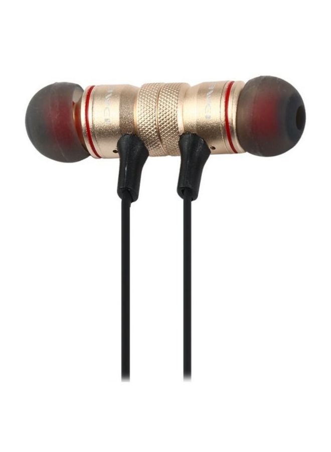 A920BL Bluetooth 4.0 Sports Stereo Earphones With Mic Gold