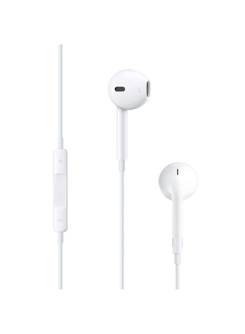 Earbuds With Remote And Mic White