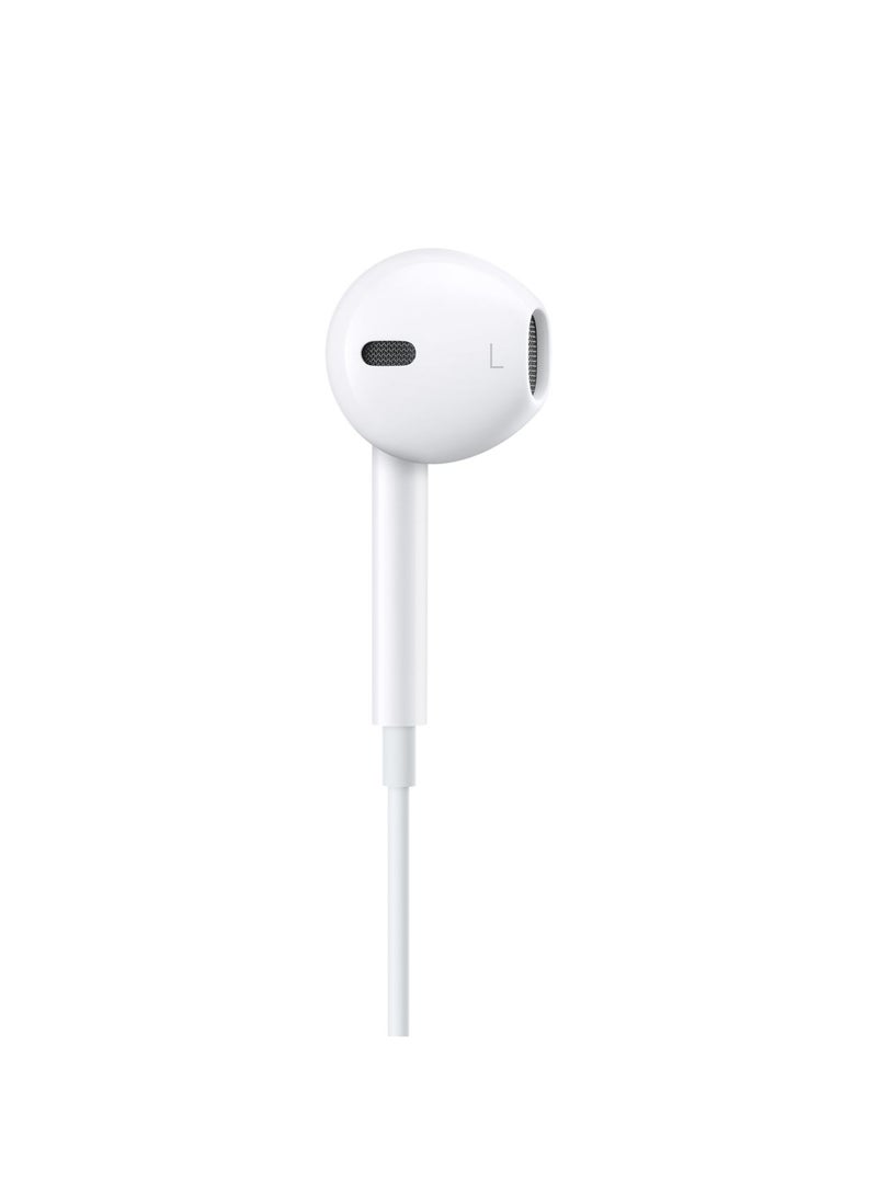 Earbuds With Remote And Mic White