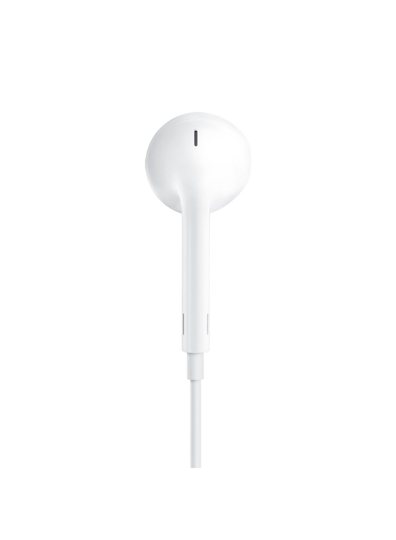 Earbuds With Remote And Mic White