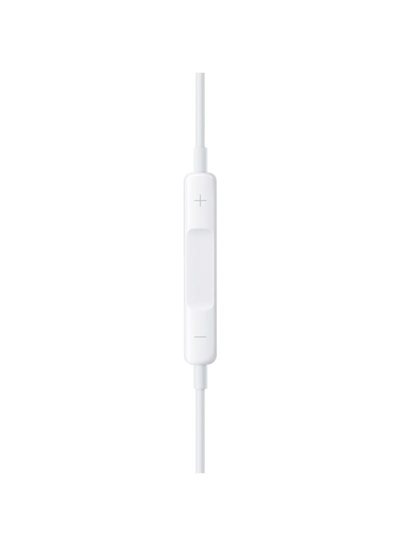 Earbuds With Remote And Mic White