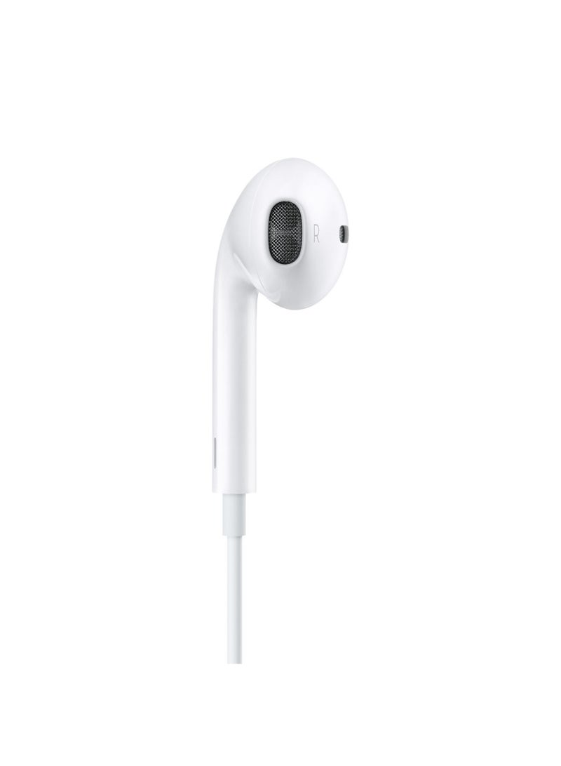 Earbuds With Remote And Mic White