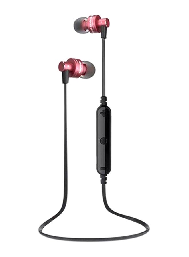 Bluetooth In-Ear Headphones With Microphone Black/Red