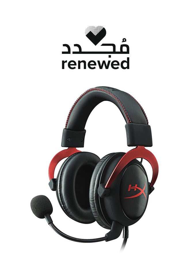 Renewed - HyperX Cloud II Headset Red/Black