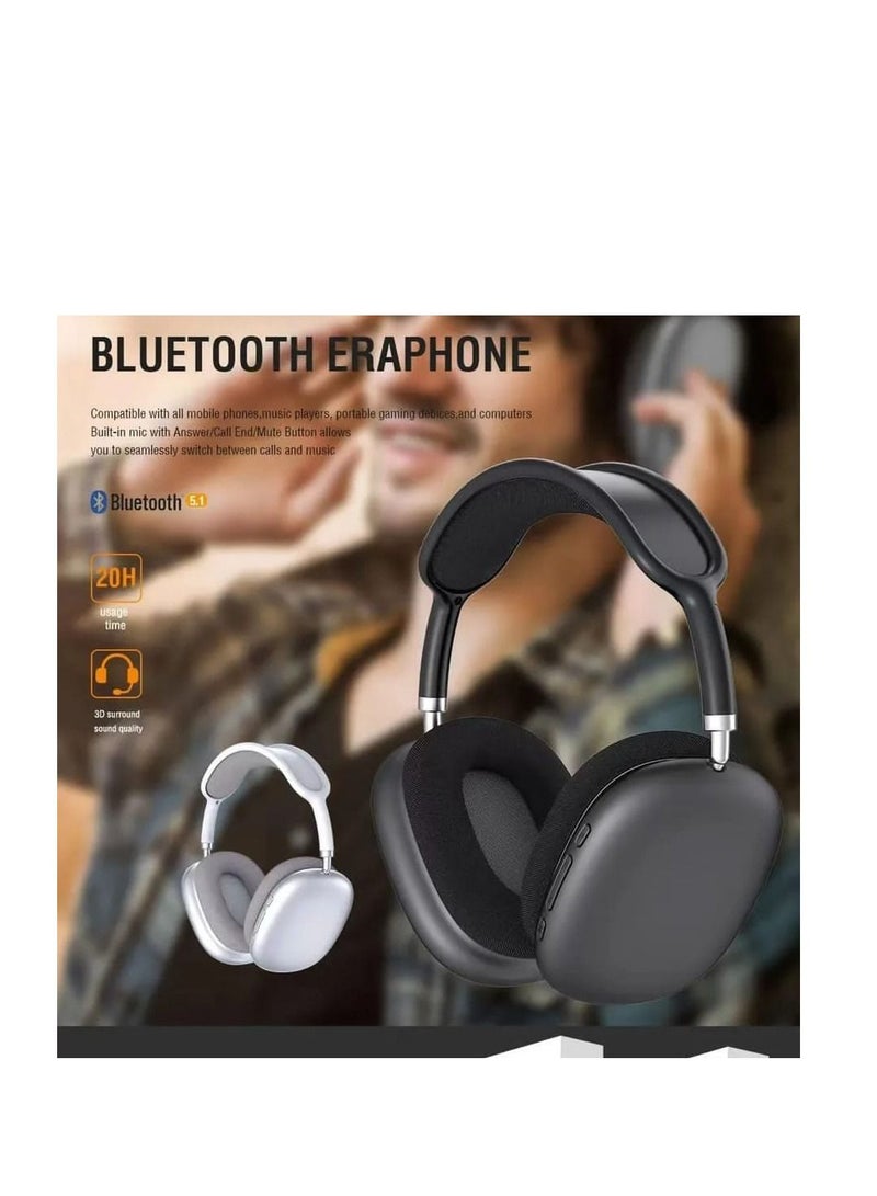 Aspor A618 Wireless Bluetooth Headset with 3D Surround Sound - 20 Hours Battery Life