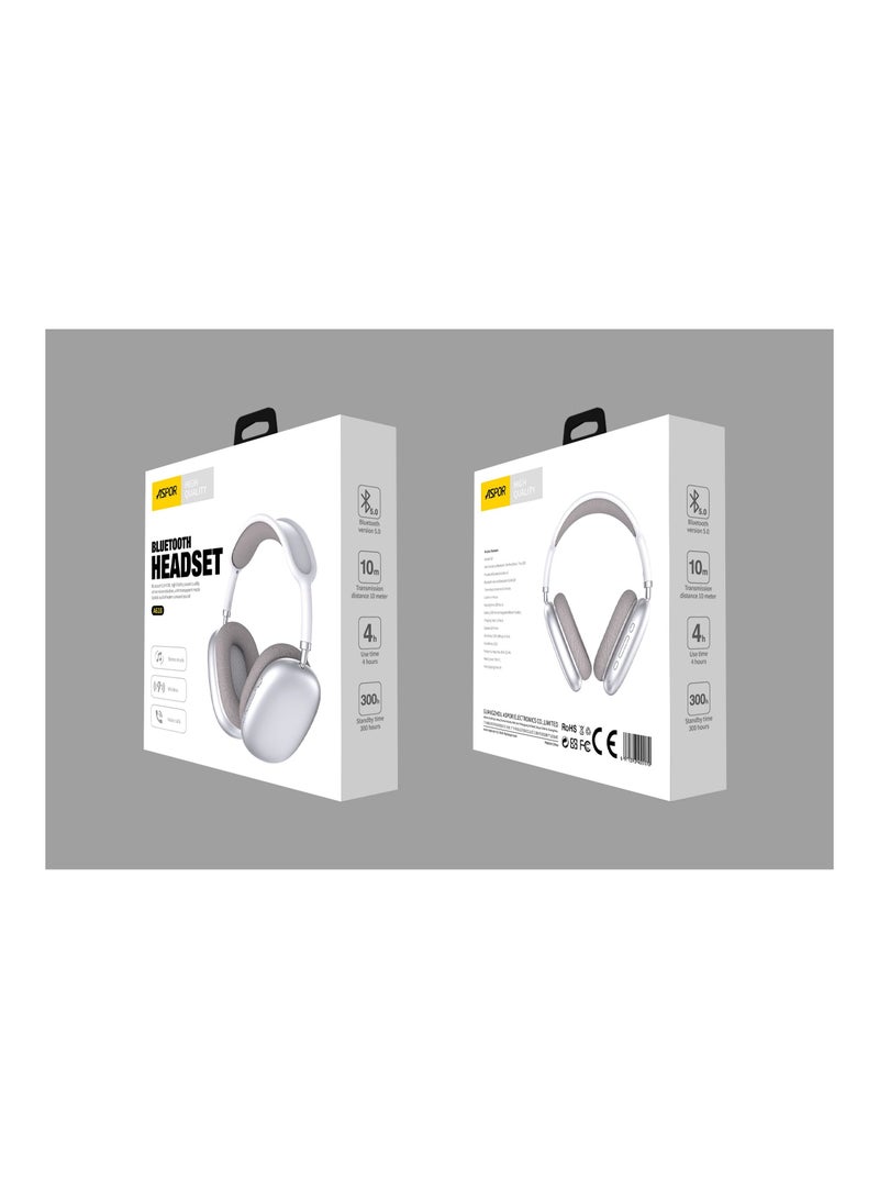 Aspor A618 Wireless Bluetooth Headset with 3D Surround Sound - 20 Hours Battery Life