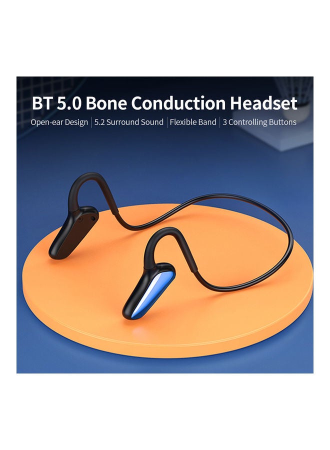 Bluetooth Bone Conduction Headset with Mic Red