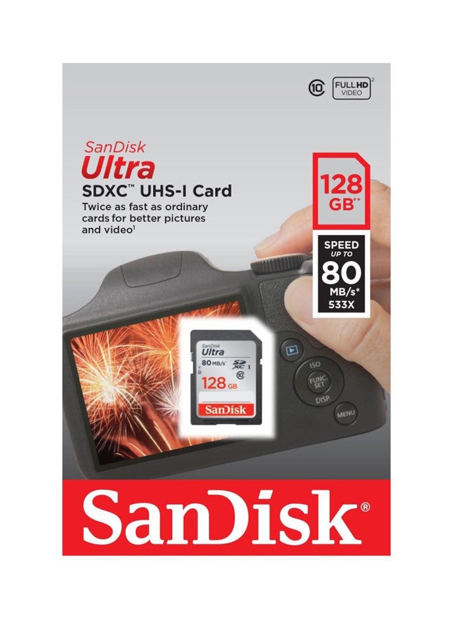 Ultra SDXC Card 128gb Grey/Red/Black