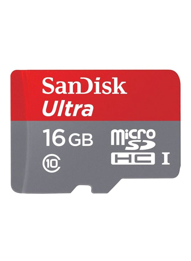 Ultra UHS-I MicroSDHC Card With Adapter Red/Black/Grey