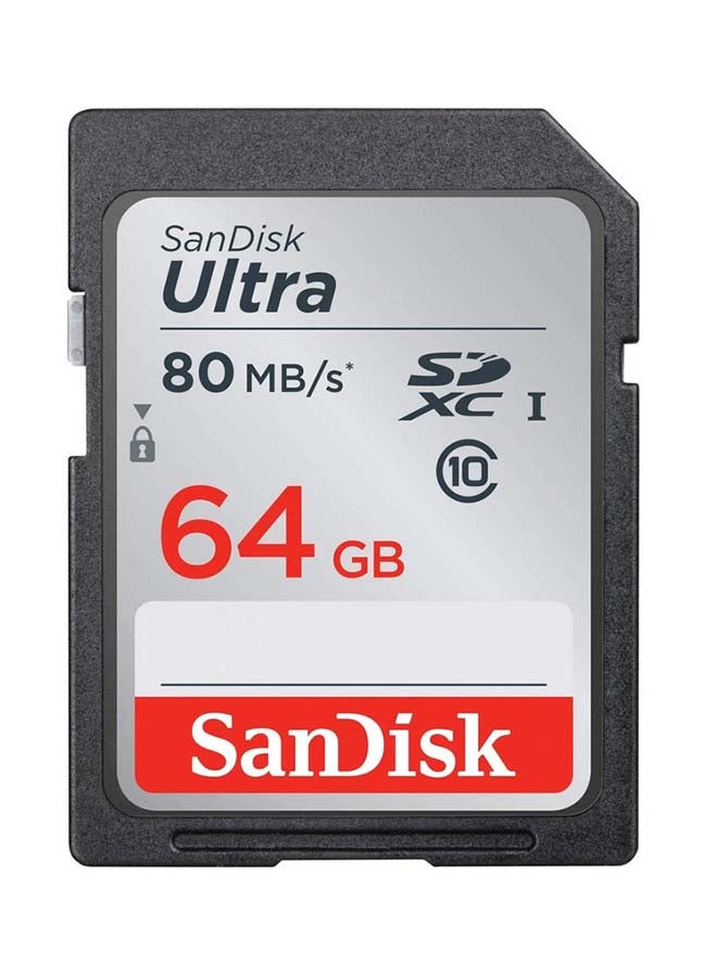 Ultra Class 10 SDXC UHS-I Memory Card Upto 80MB/s 64.0 GB