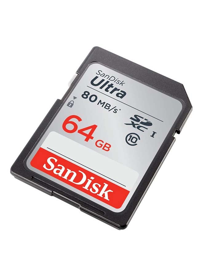 Ultra Class 10 SDXC UHS-I Memory Card Upto 80MB/s 64.0 GB