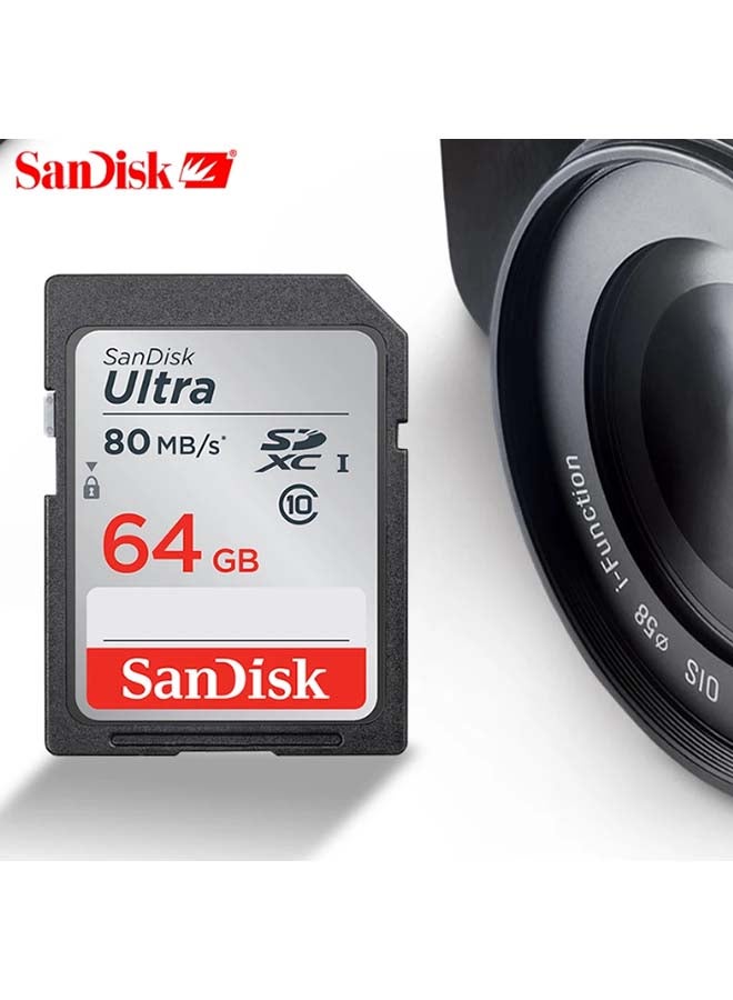 Ultra Class 10 SDXC UHS-I Memory Card Upto 80MB/s 64.0 GB