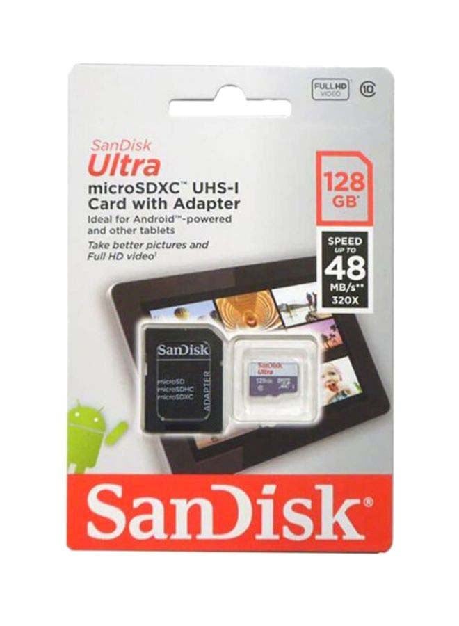 Ultra UHS-I MicroSDXC Card With Adapter 128.0 GB