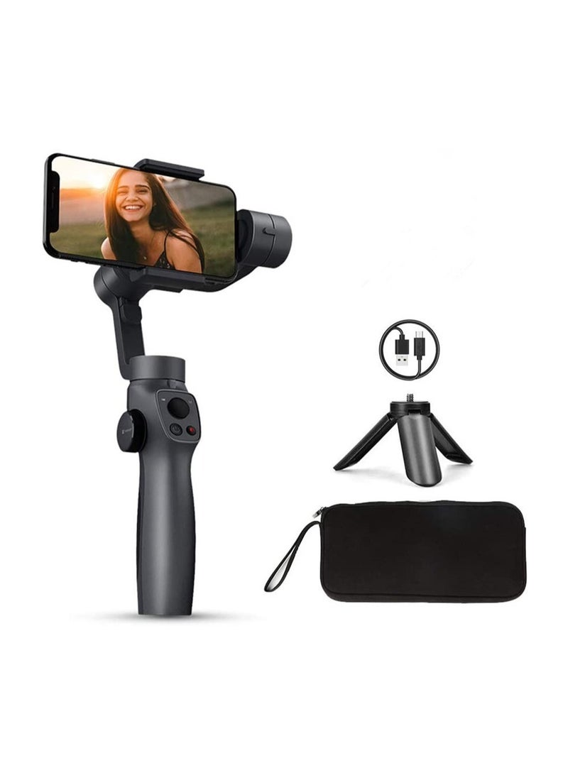 Handheld Gimbal Stabilizer for iPhone 11 Pro/X /XS Android Smartphone Vlog Youtuber Live Video Record with Sport Inception Mode Face Object Tracking(Upgraded 3-Axis Capture 2S)