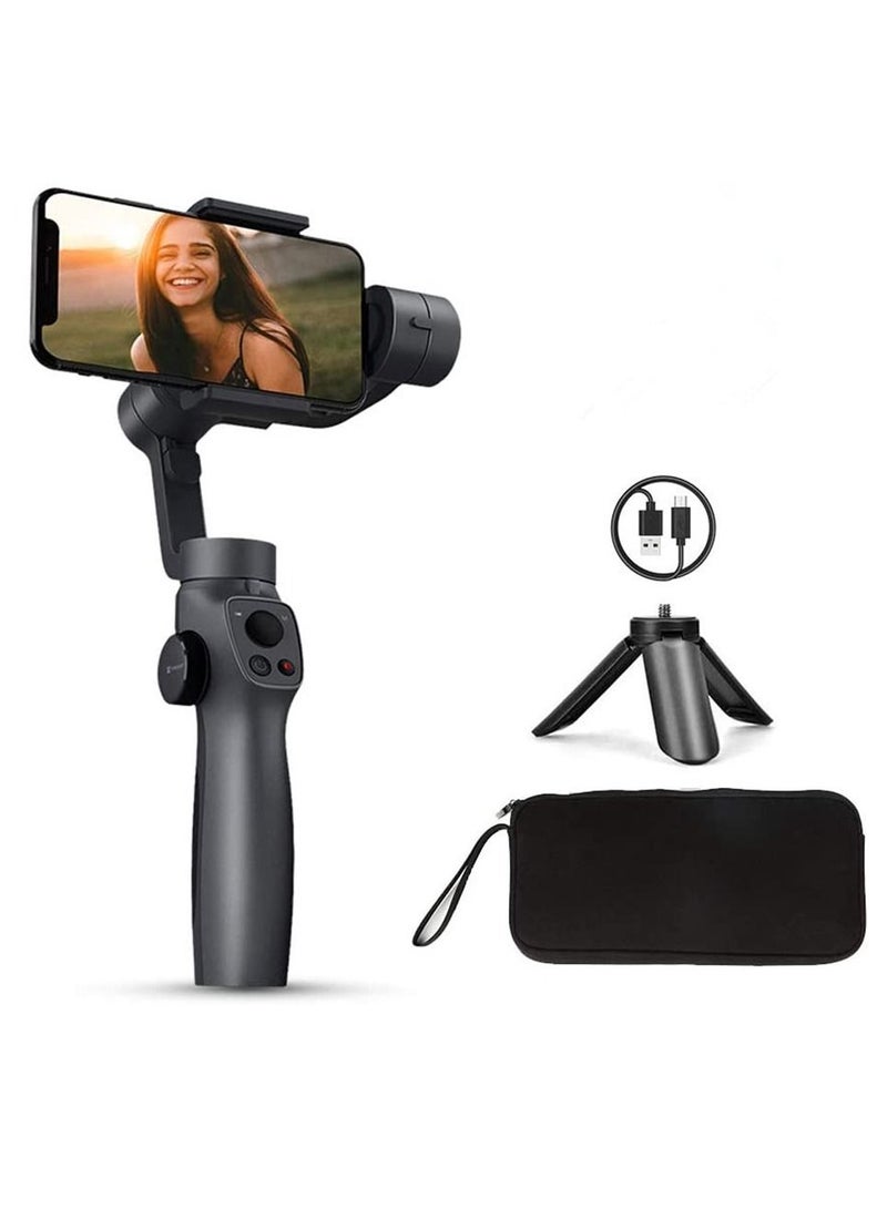 Handheld Gimbal Stabilizer for iPhone 11 Pro/X /XS Android Smartphone Vlog Youtuber Live Video Record with Sport Inception Mode Face Object Tracking(Upgraded 3-Axis Capture 2S)