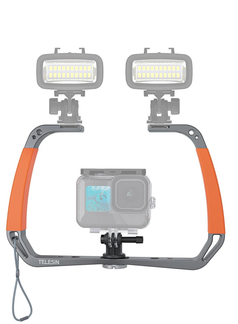 TELESIN Diving Rig Handheld Stabilizer for GoPro and Action Camera