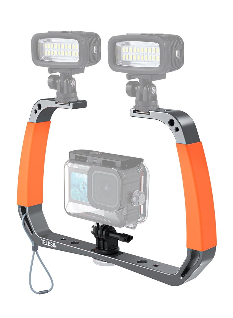 TELESIN Diving Rig Handheld Stabilizer for GoPro and Action Camera