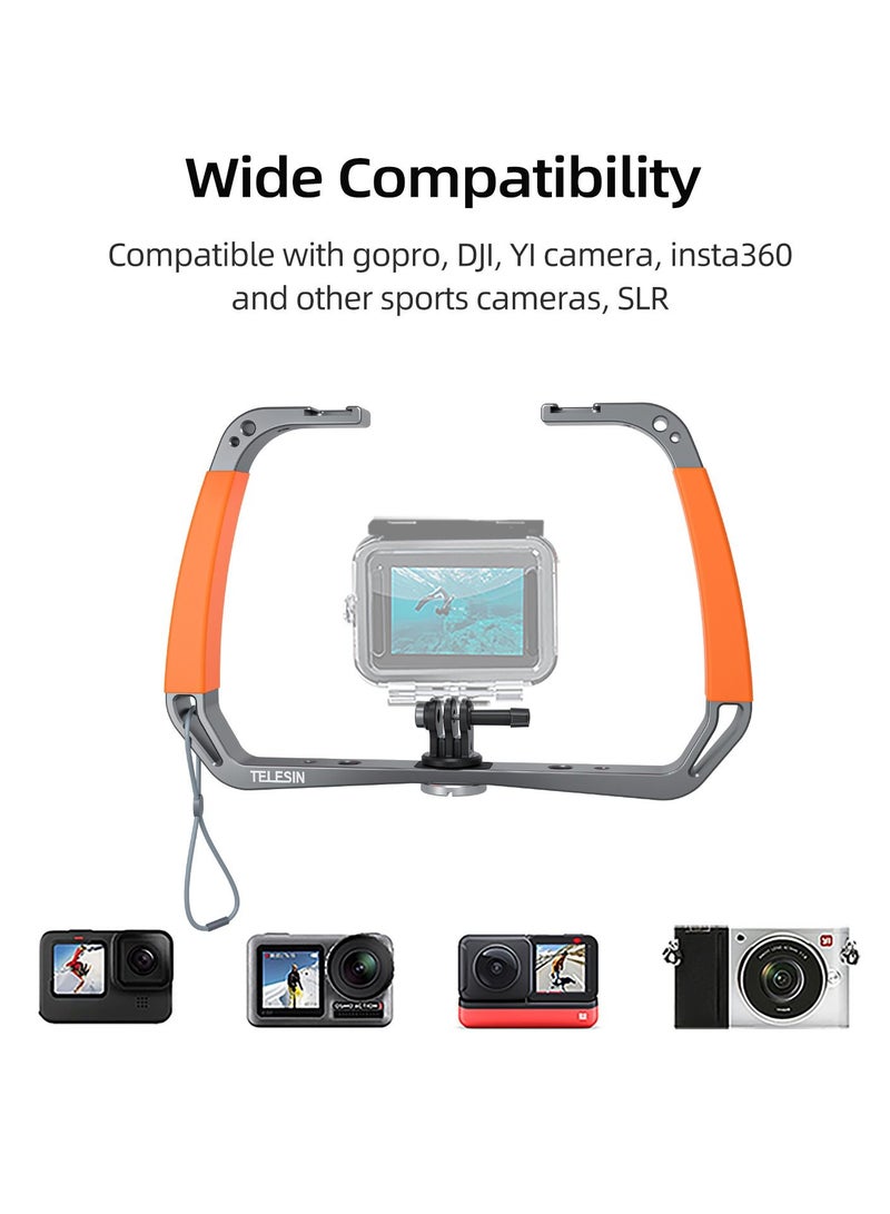 TELESIN Diving Rig Handheld Stabilizer for GoPro and Action Camera