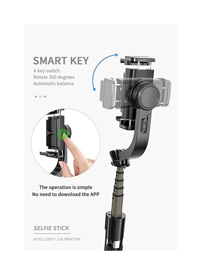 L08 Bluetooth Handheld Gimbal Stabilizer Mobile Phone Selfie Stick Holder Adjustable Selfie Stand With tripod