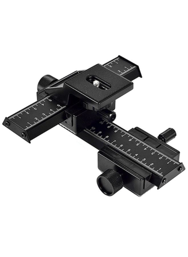 4 Way Macro Focus Rail Slider for Close-Up Shooting Cameras with Standard 1/4-Inch Screw