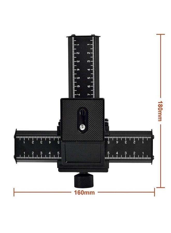 4 Way Macro Focus Rail Slider for Close-Up Shooting Cameras with Standard 1/4-Inch Screw