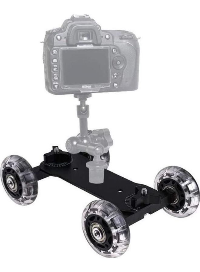 Camera Table Skater Design, Mobile Rolling Sliding Dolly Stabilizer, Camera Rail Stand Photography Car,