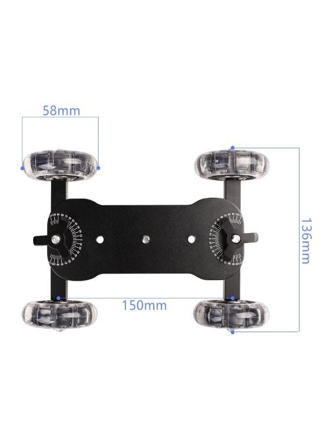 Camera Table Skater Design, Mobile Rolling Sliding Dolly Stabilizer, Camera Rail Stand Photography Car,