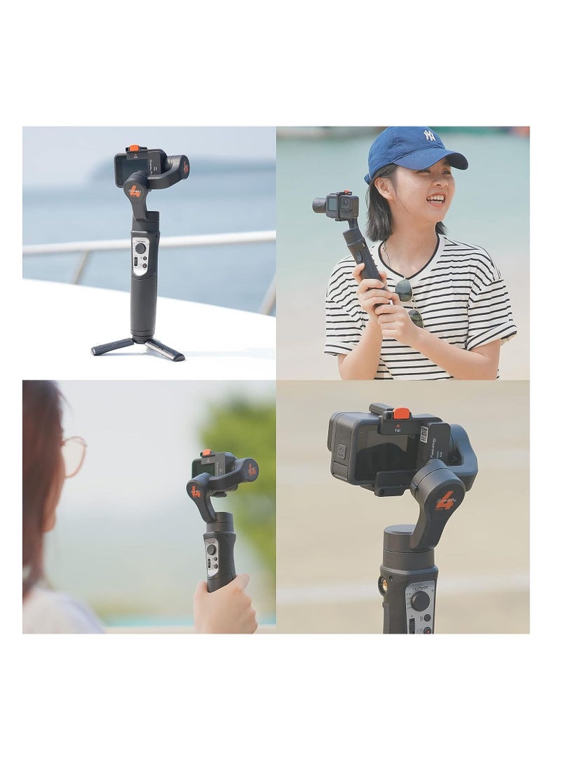 action camera gimbal，iSteady Pro 4 3-Axis Handheld Sports Camera Gimbal Stabilizer Wireless Control Splash Proof Stabilizer Replacement for GoPro 11 10 9 8 7 6 5 4 3 OSMO Action Insta360 One R