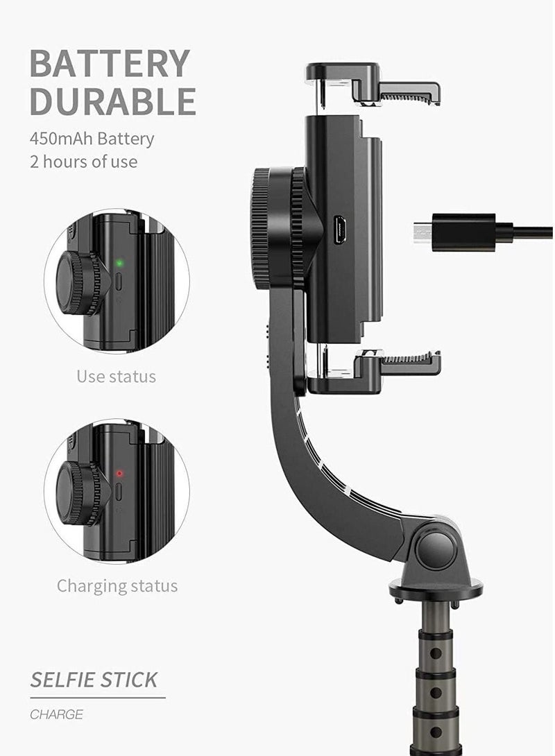 3-In-1 Phone Gimbal Stabilizer Black