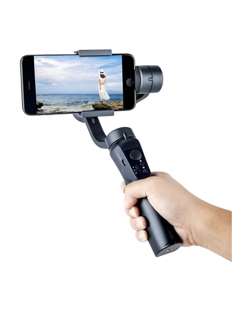 Gimbal Stabilizer for Smartphone 3-Axis Phone Gimbal for Android and iPhone 14,13,12 PRO, Stabilizer for Video Recording with Face Object Tracking 600 °Auto Rotation hohem iSteady Mobile Plus