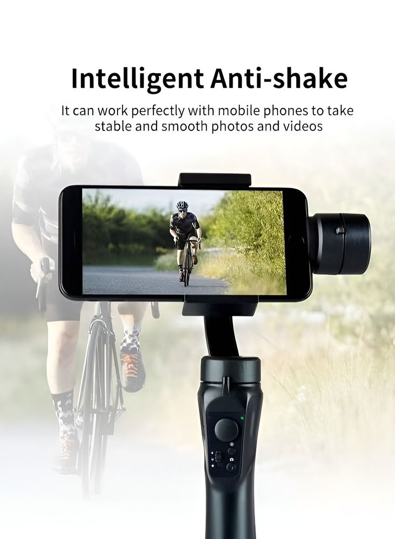 Gimbal Stabilizer for Smartphone 3-Axis Phone Gimbal for Android and iPhone 14,13,12 PRO, Stabilizer for Video Recording with Face Object Tracking 600 °Auto Rotation hohem iSteady Mobile Plus