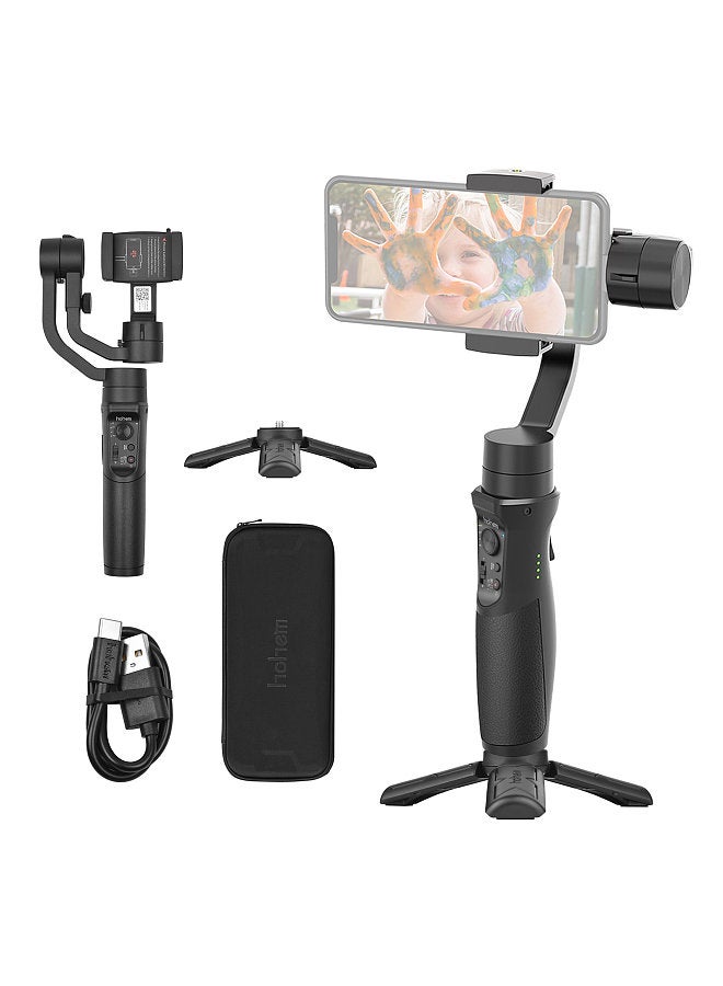 hohem iSteady Mobile+ 3-Axis Handheld Gimbal Stabilizer Auto-tracking Motion Time Lapse Panoramic Photography Zoom Control Max. Payload 280g Replacement for iPhone 13/12/11/X Pro Max 8 Smartphones