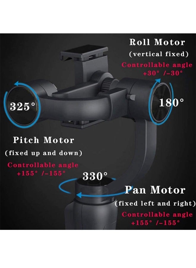 Padom S5B 3axis Stabilize Gimbal Bluetooth Handheld Device With Focus And Zoom Functions With Long Lifetime