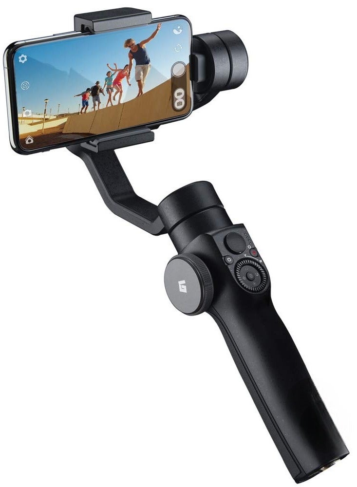 Gimbal Stabilizer with Sport Mode Face or Object Tracking and Time Lapse for iPhone 13 12 11 Pro XS Max XR X 8 Plus 7 6 SE and Android Smartphones Ideal for YouTubers and Vloggers.