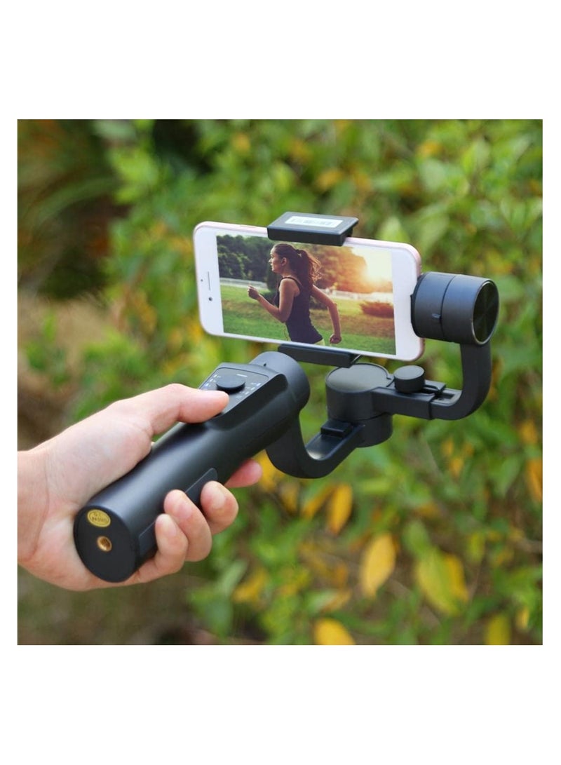 Gimbal Stabilizer with Sport Mode Face or Object Tracking and Time Lapse for iPhone 13 12 11 Pro XS Max XR X 8 Plus 7 6 SE and Android Smartphones Ideal for YouTubers and Vloggers.