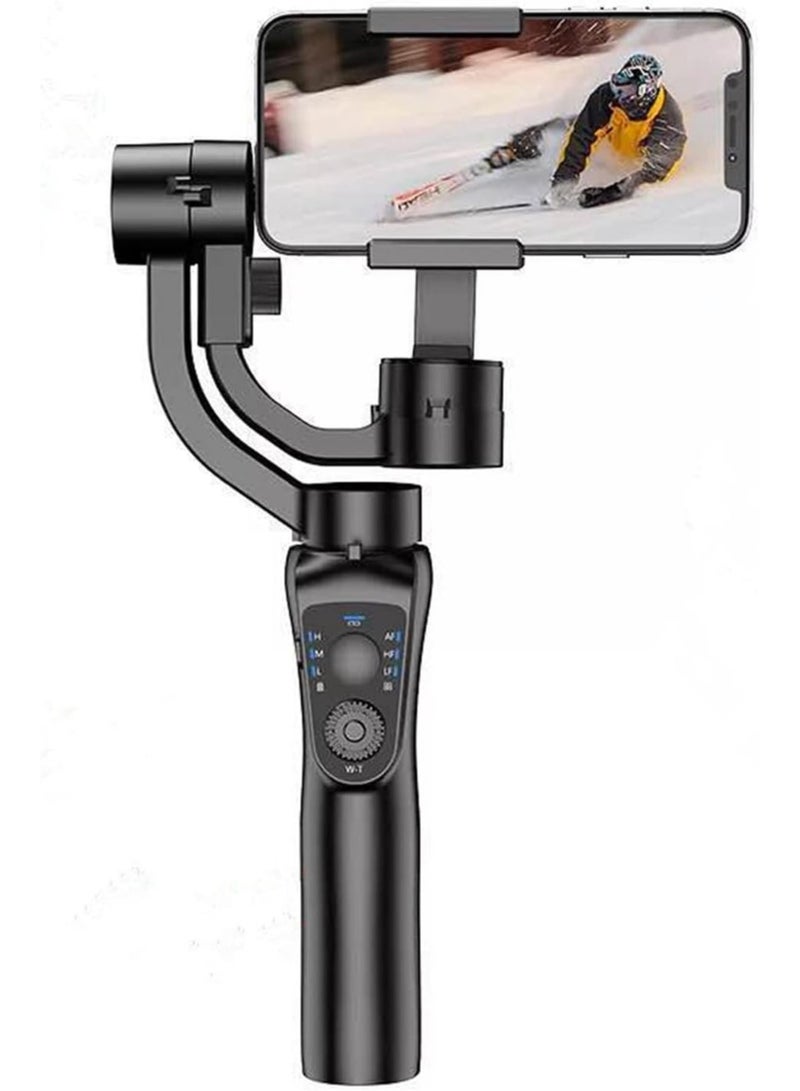 Gimbal Stabilizer with Sport Mode Face or Object Tracking and Time Lapse for iPhone 13 12 11 Pro XS Max XR X 8 Plus 7 6 SE and Android Smartphones Ideal for YouTubers and Vloggers.