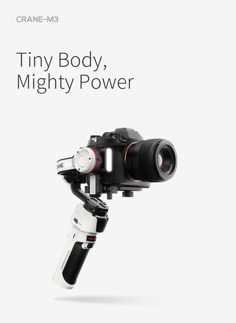 Zhiyun Crane M3 Handheld 3-Axis Camera Gimbal Stabilizer, Gimbal Stabilizer for Mirrorless Camera, Gopro, Action Camera, Smartphone