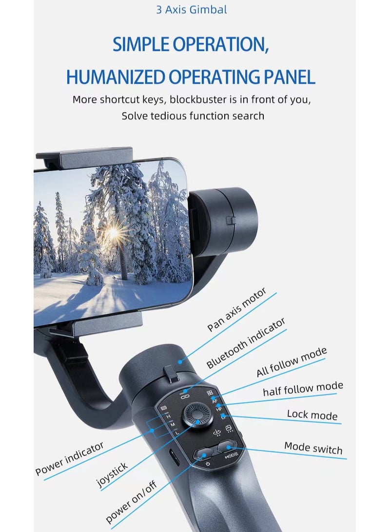 Mobile phone pan tilt stabilizer