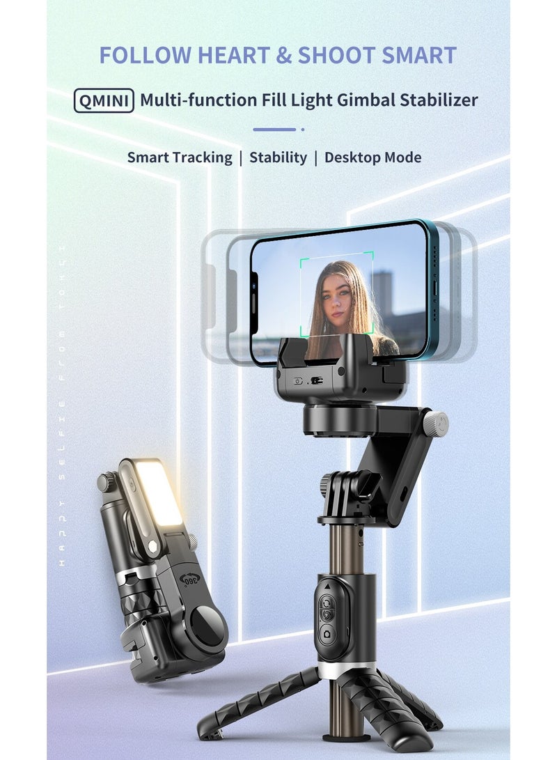 360 Rotation Following Shooting Mode Gimbal Stabilizer Selfie Stick Tripod Gimbal For iPhone Phone Smartphone Live Photography