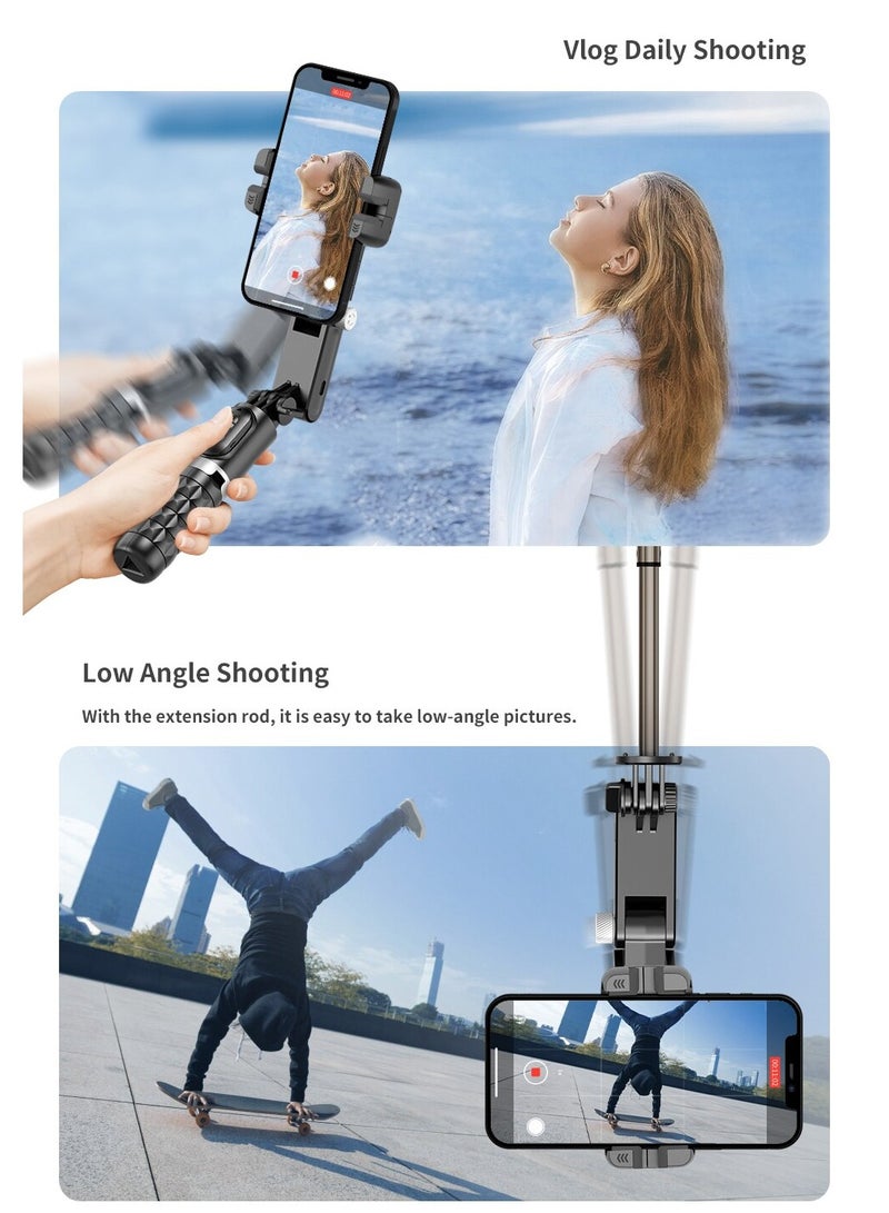360 Rotation Following Shooting Mode Gimbal Stabilizer Selfie Stick Tripod Gimbal For iPhone Phone Smartphone Live Photography