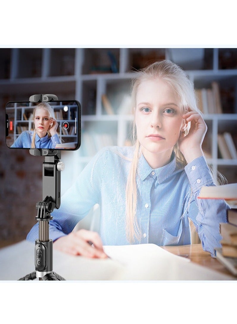 360 Rotation Following Shooting Mode Gimbal Stabilizer Selfie Stick Tripod Gimbal For iPhone Phone Smartphone Live Photography