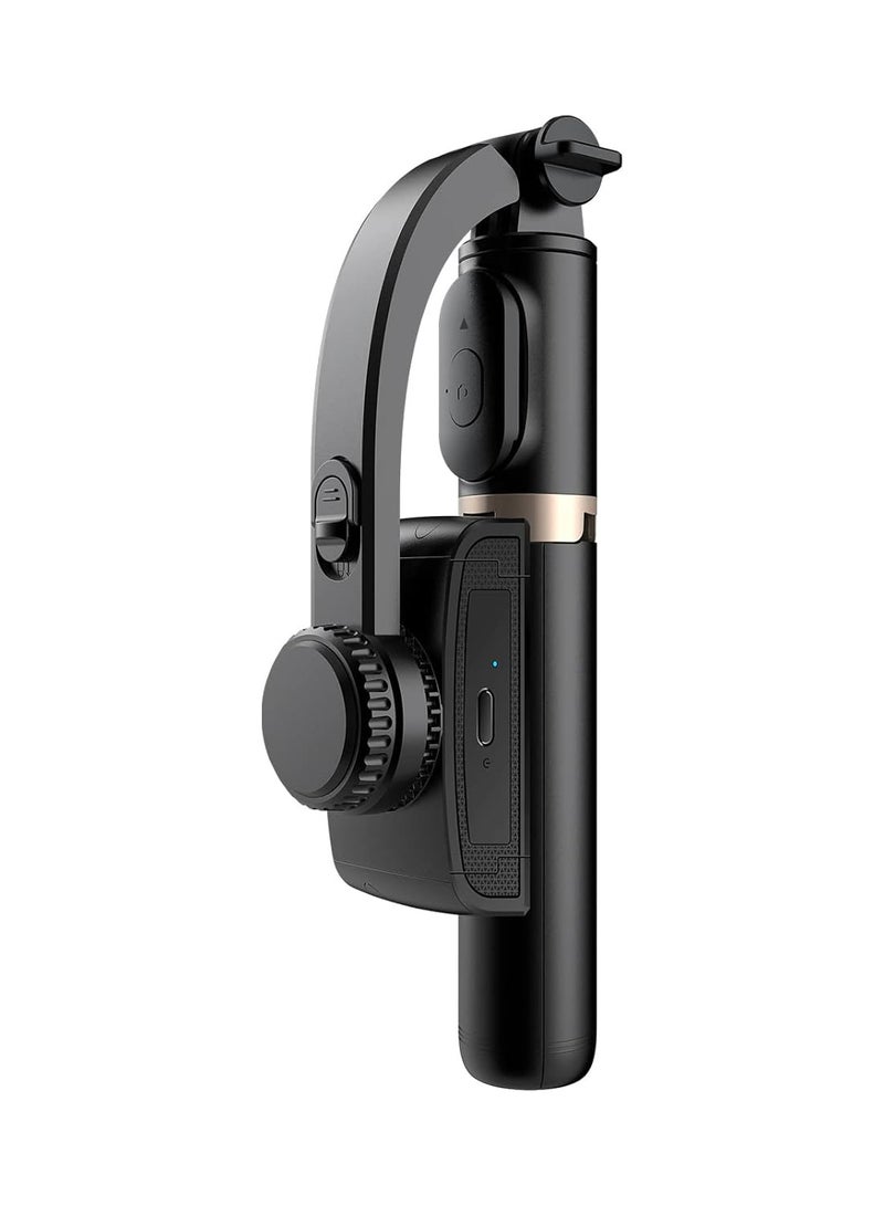 Q08 Bluetooth Handheld Gimbal Stabilizer Outdoor Bracket Wireless Stick Adjustable Selfie Holder for IOS & Android Phone Black