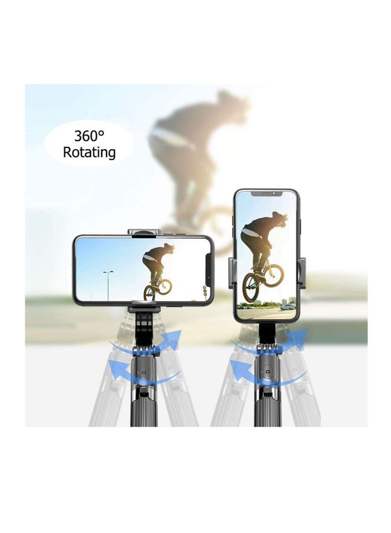 Gimbal Stabilizer,3 in 1 Phone Gimbal Stabilizer Selfie Stick Tripod 86cm 5-Section