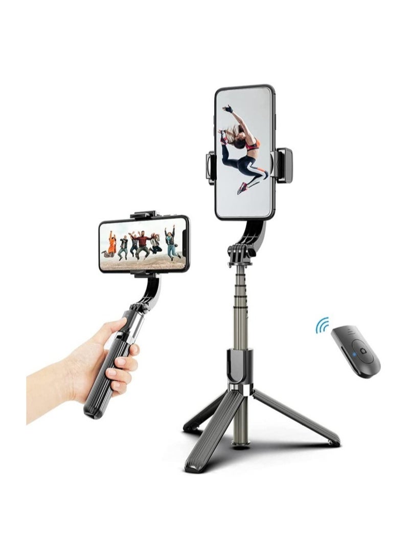 Gimbal Stabilizer,3 in 1 Phone Gimbal Stabilizer Selfie Stick Tripod 86cm 5-Section