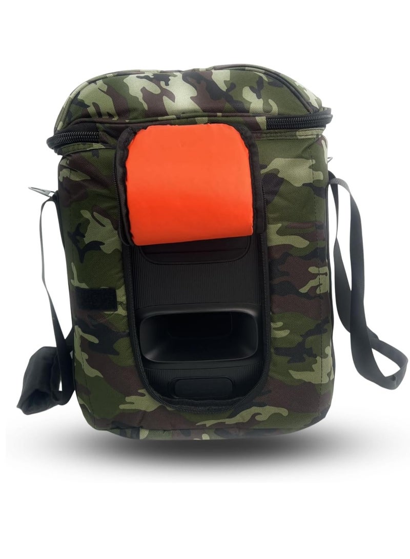 Speaker Bag Safety Carrying Storage Case with Shoulder and Handy Strap Travel Bag for JBL Encore Essential - ARMY A