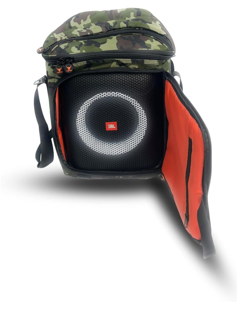 Speaker Bag Safety Carrying Storage Case with Shoulder and Handy Strap Travel Bag for JBL Encore Essential - ARMY A